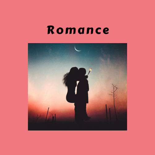 Book Genre Tag "Romance": A couple kissing